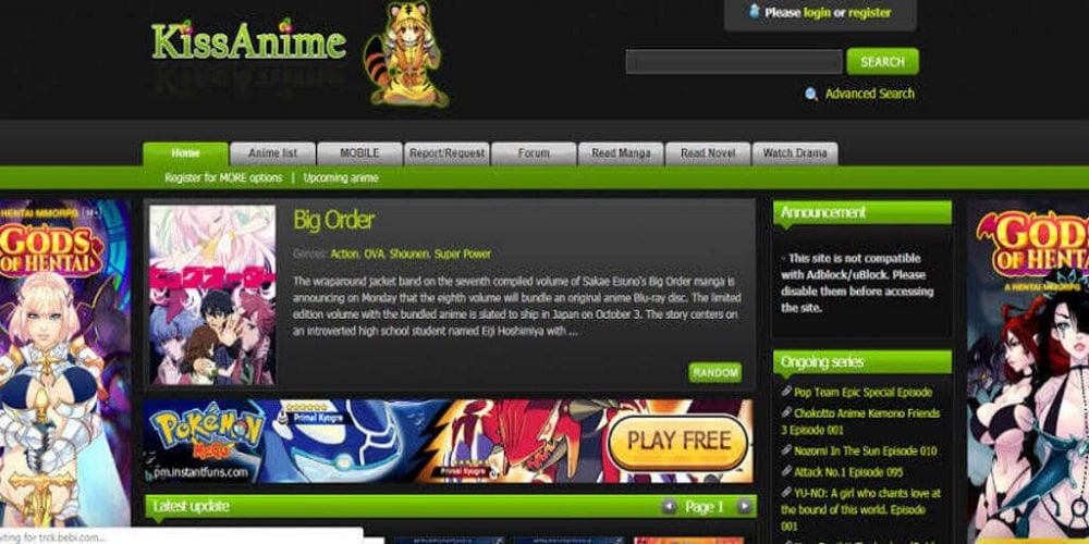 Anime Sites like KissAnime